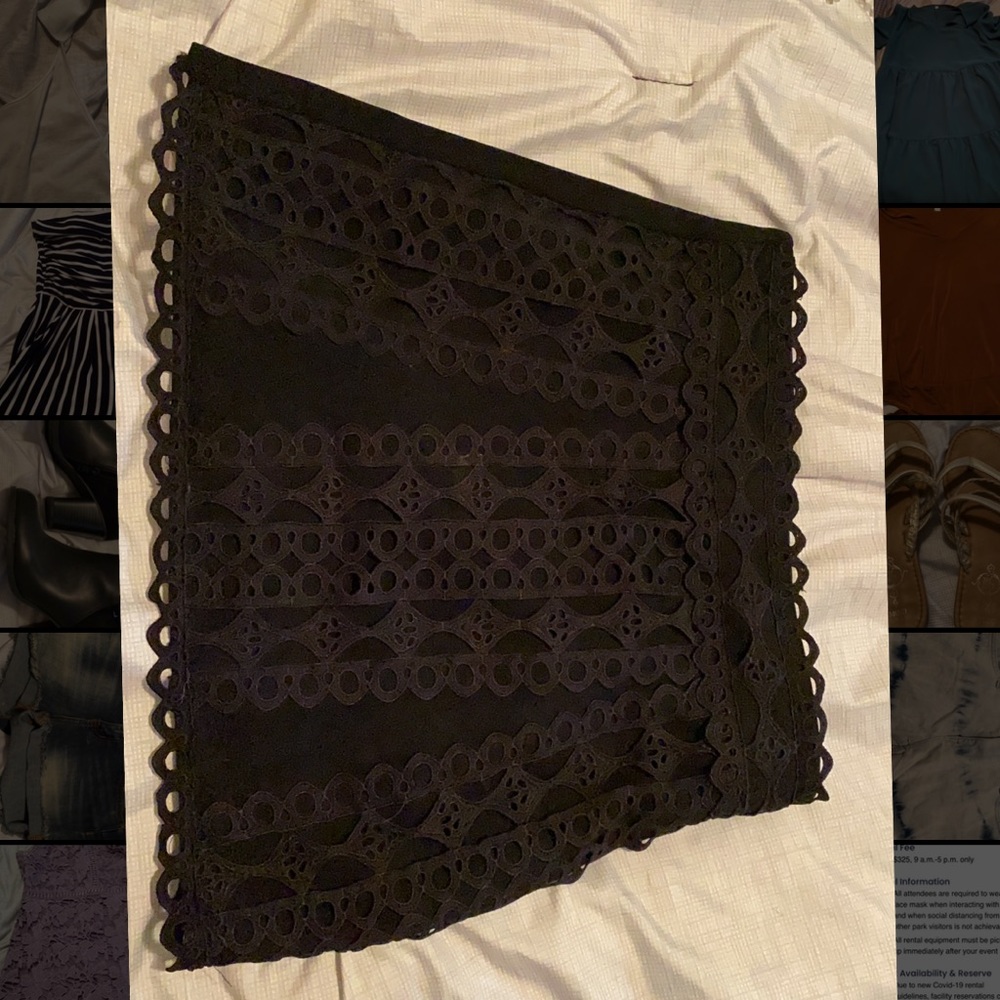 Black apricot lane skirt